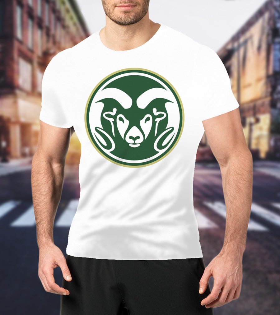 Colorado State Rams Logo Green Circle Emblem T-Shirt