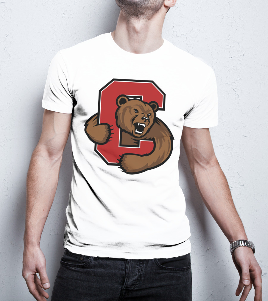 Cornell Big Red Bear Logo C T-Shirt