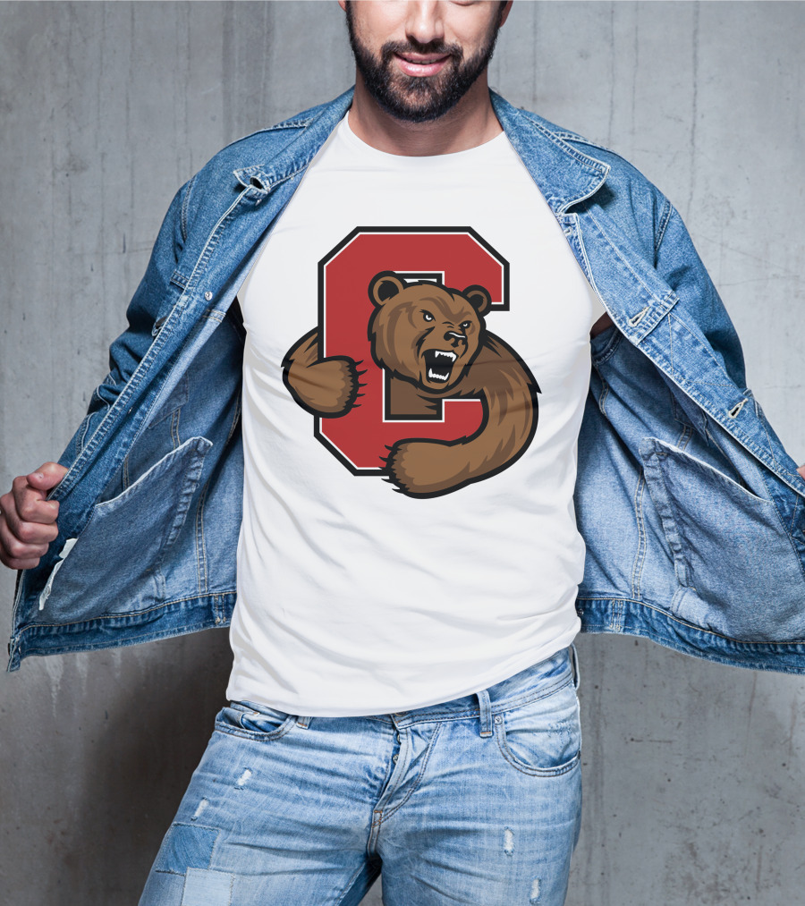 Cornell Big Red Bear Logo C T-Shirt