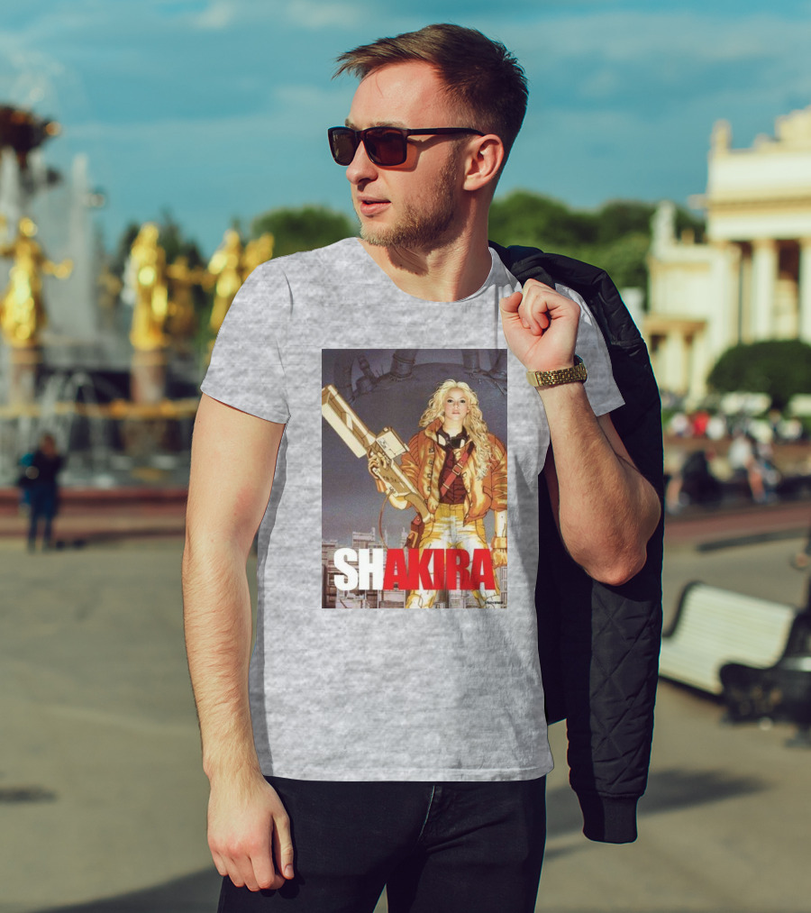 SHAKIRA AKIRA Manga Fusion With Bold Heroic T-Shirt