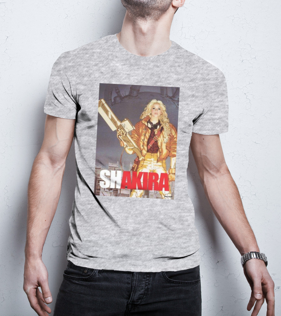 SHAKIRA AKIRA Manga Fusion With Bold Heroic T-Shirt