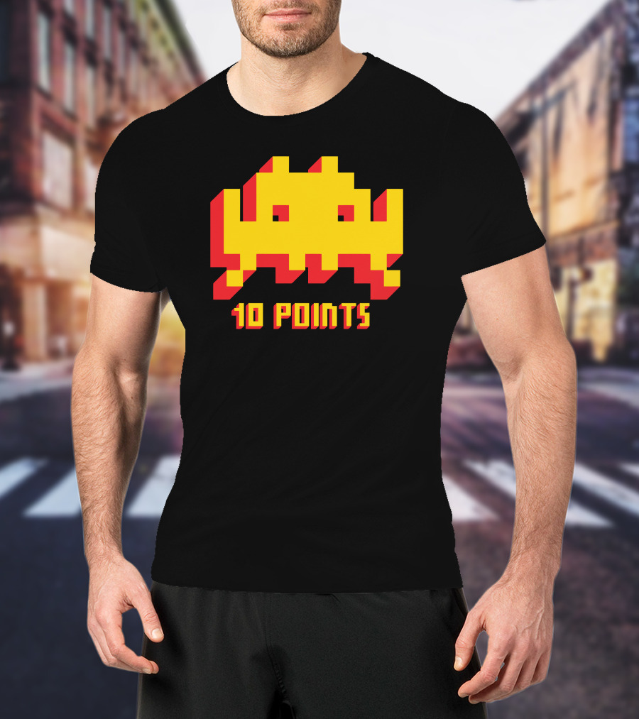 Space Invaders 10 Points Classic Arcade T-Shirt