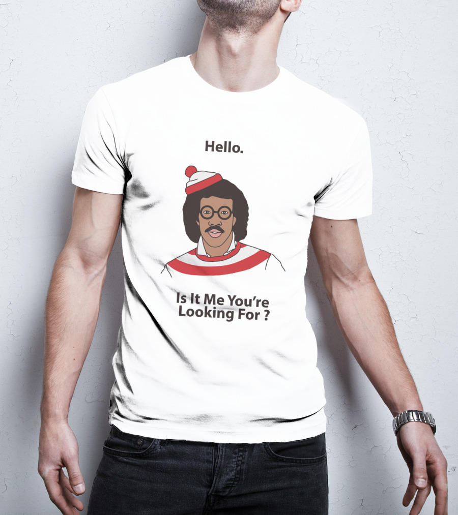 Hello Is It Me You're Looking For Lionel Richie Waldo T-Shirt