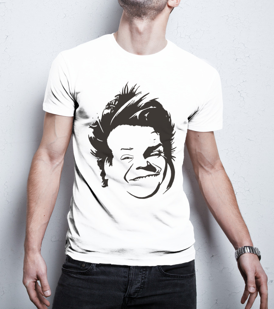 Chris Farley Sketch Face Stencil T-Shirt