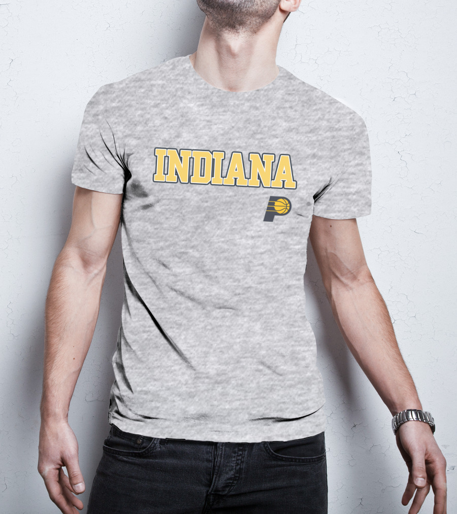 Indiana Pacers P Logo Basketball Team T-Shirt