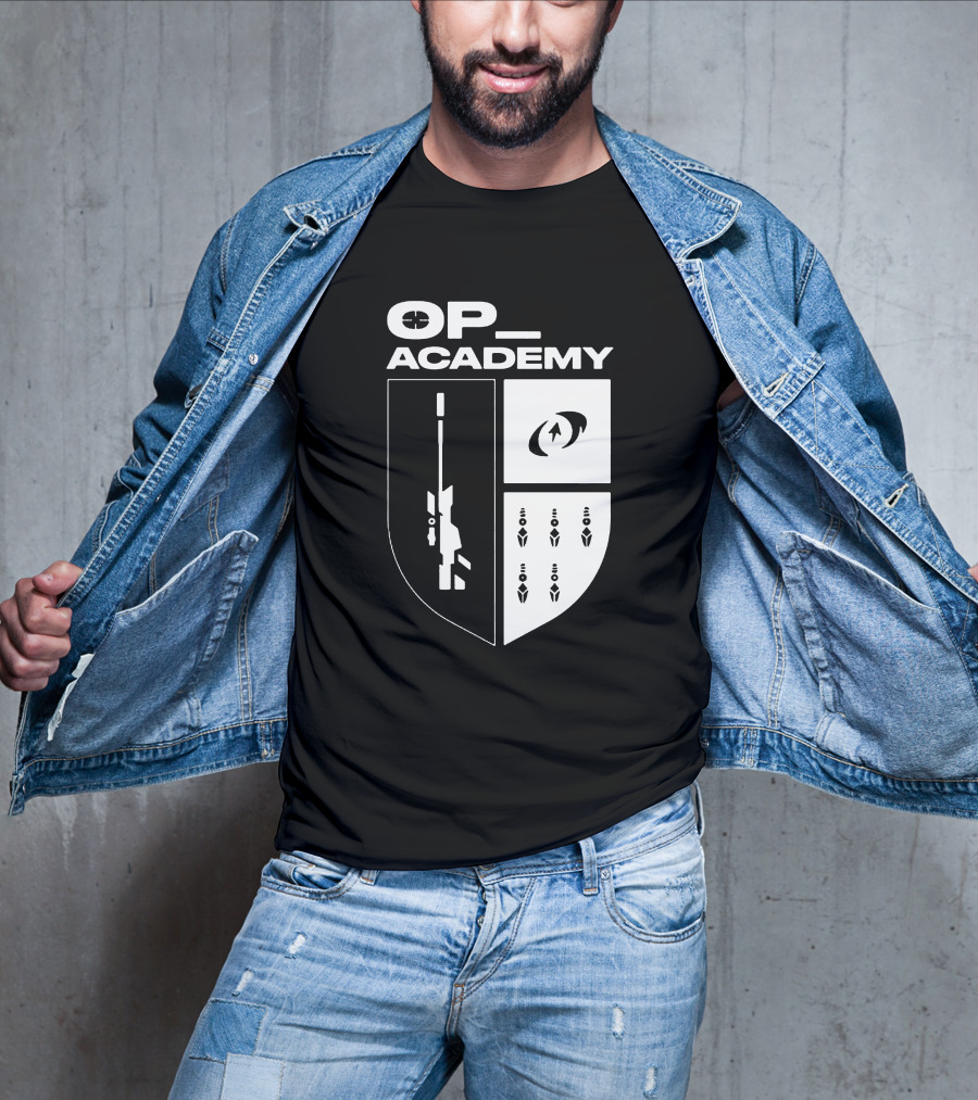 Cdnthe3rd Merch Op Academy Sniper Shield Tactical Icons T-Shirt