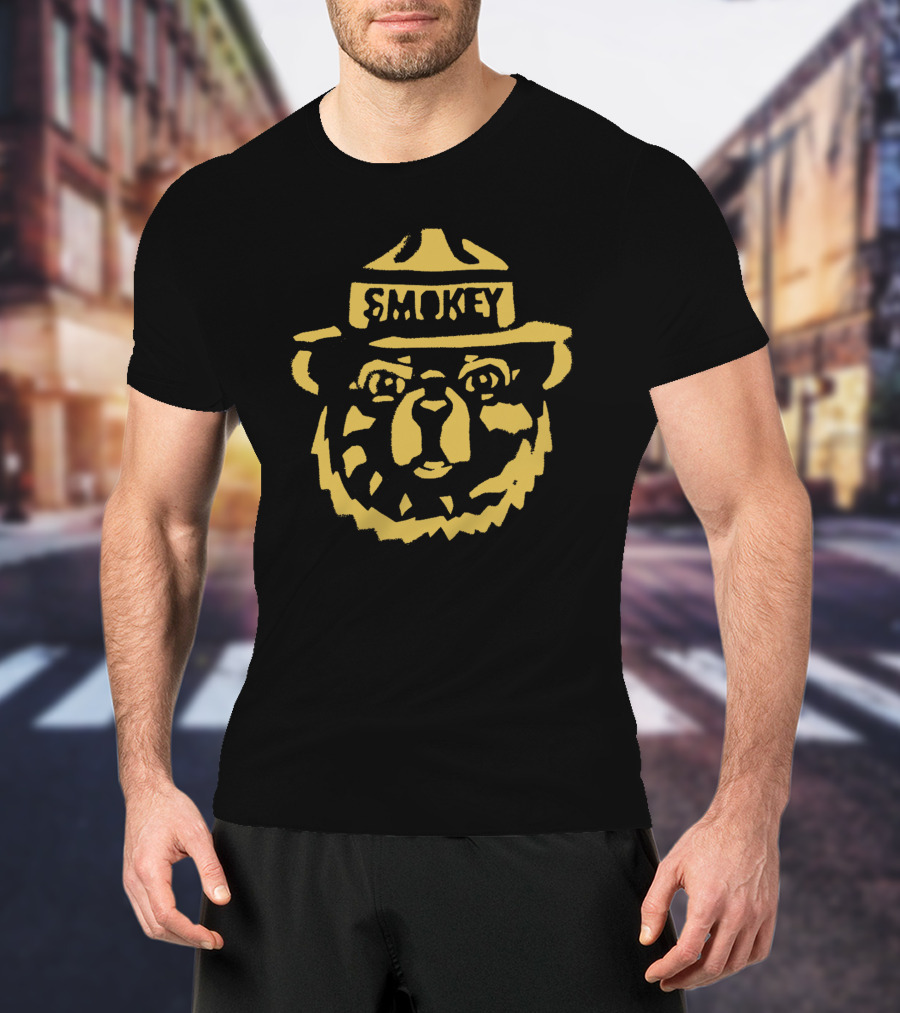 Smokey Bear Prevent Wildfires Iconic Ranger Hat T-Shirt