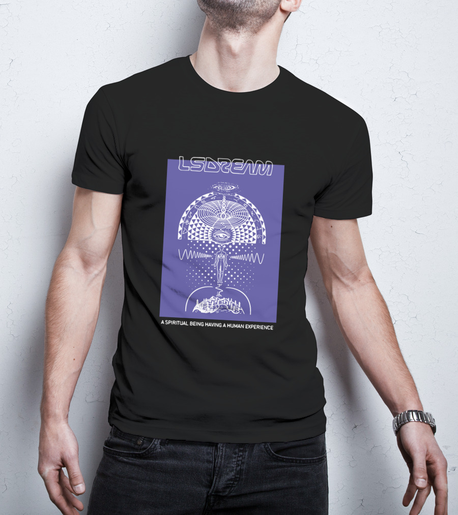 Lsdream A Spiritual Being Having A Human Experience Heartspace T-Shirt