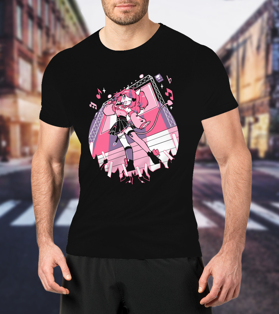 VShojo Merch Ironmouse Idol Performance Stage Anime Aesthetic T-Shirt