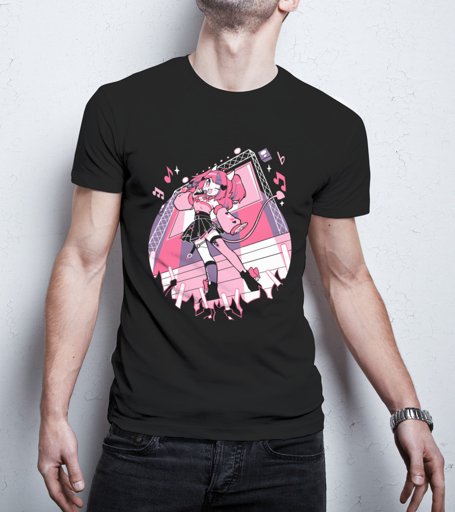 VShojo Merch Ironmouse Idol Performance Stage Anime Aesthetic T-Shirt