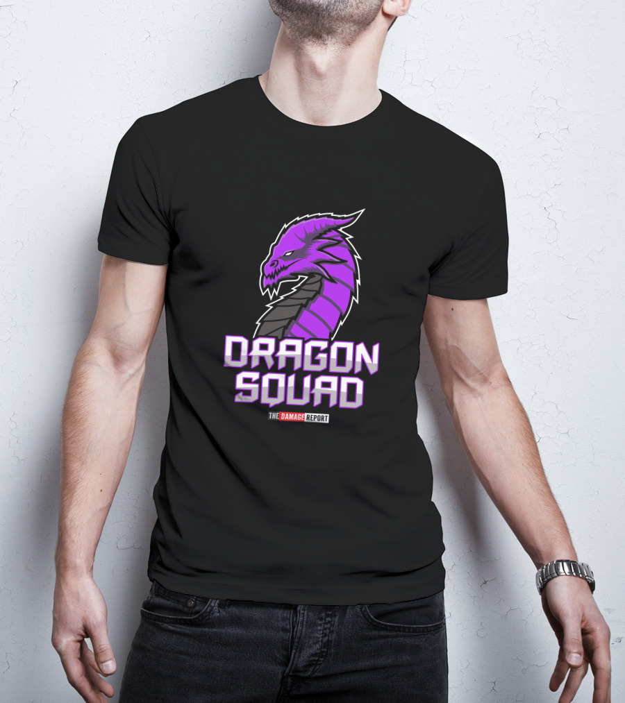 Purple Dragon Squad The Damage Report Purple Dragon Daddy Merch T-Shirt