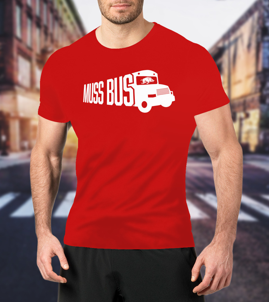Muss Bus Eric Musselman Arkansas Razorbacks T-Shirt