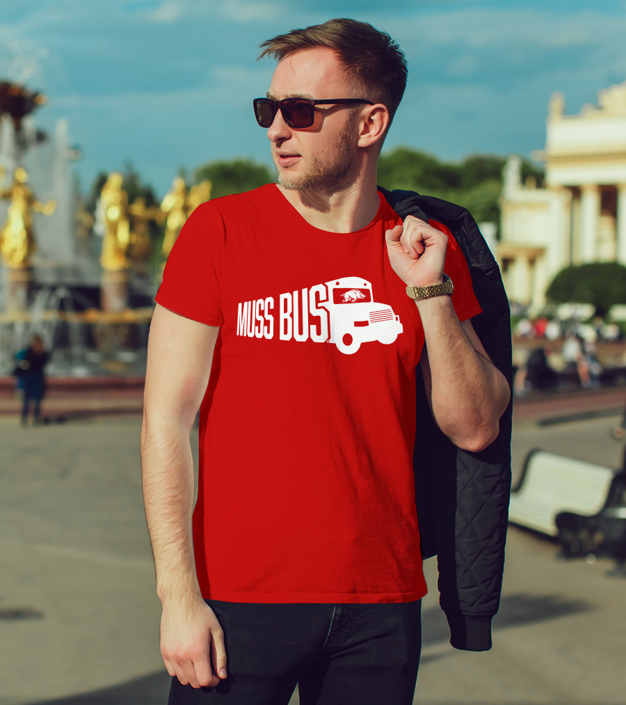 Muss Bus Eric Musselman Arkansas Razorbacks T-Shirt
