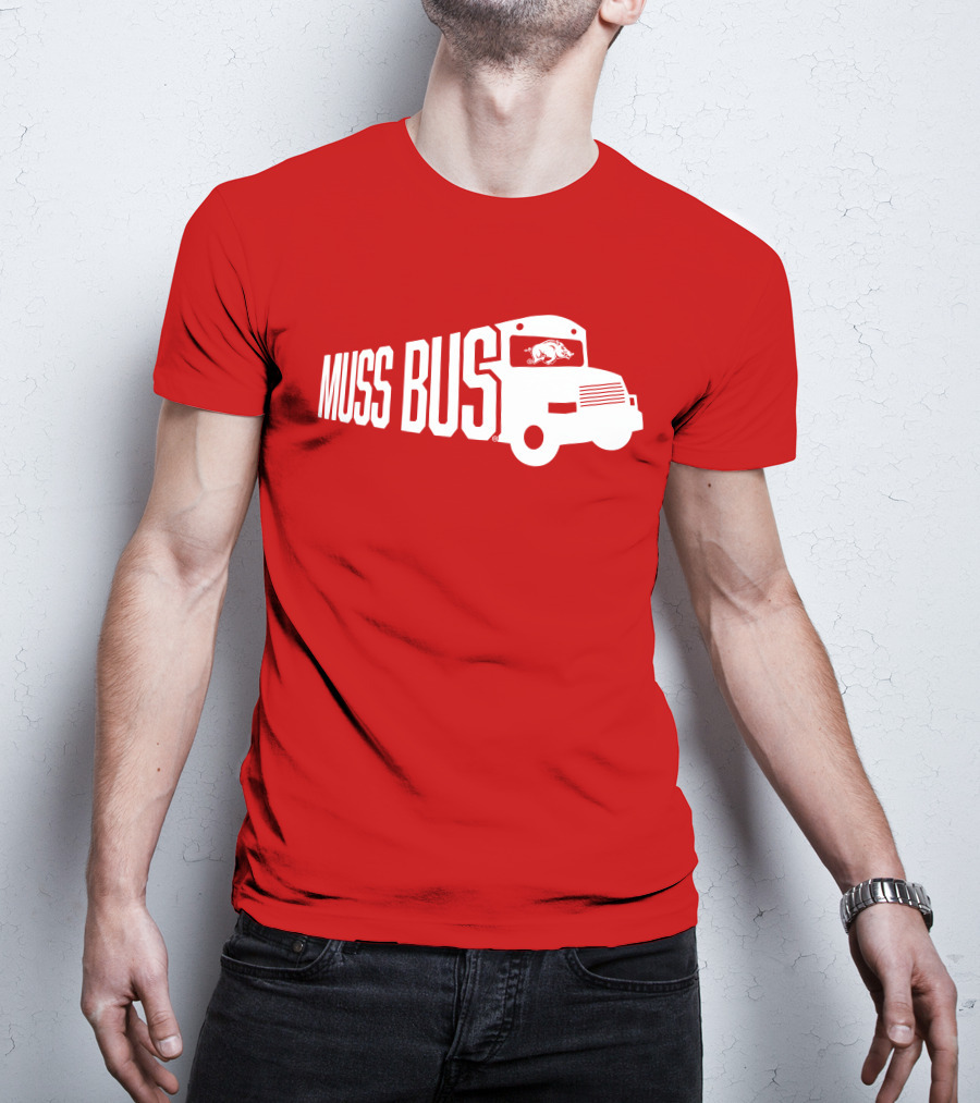 Muss Bus Eric Musselman Arkansas Razorbacks T-Shirt