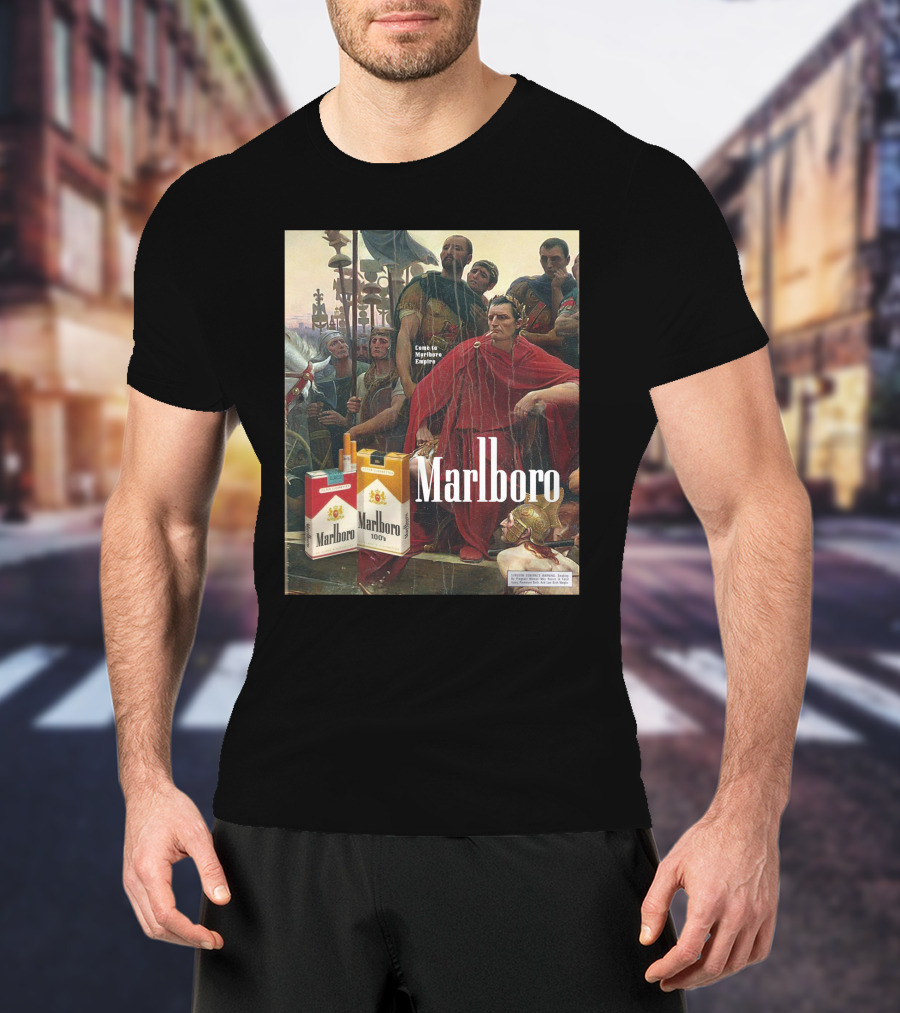 MarlboroManCo Come To Marlboro Empire Roman Soldiers Marlboro Packs T-Shirt