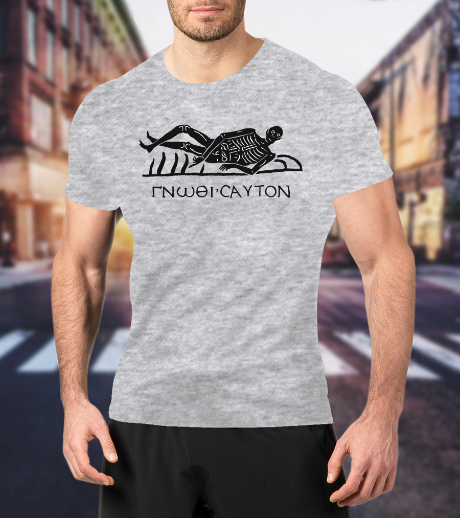 Know Thyself GNOΘI CAYTON Skeleton Archaeology Iconography T-Shirt