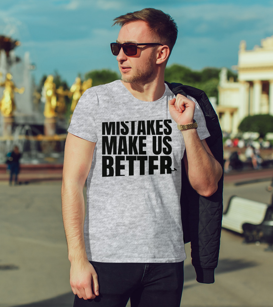 Mr. Build It Merch Mistakes Make Us Better Hammer T-Shirt