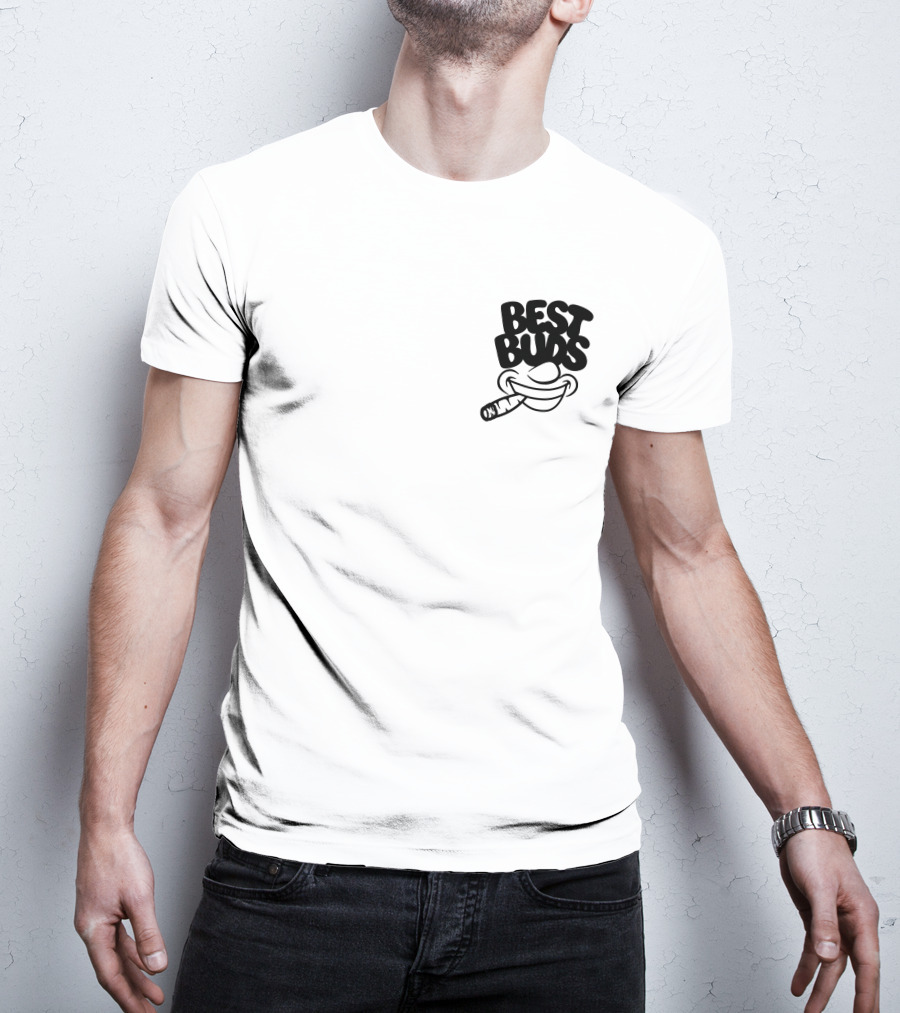 Best Buds Merch Best Buds Smiling Face With Joint T-Shirt