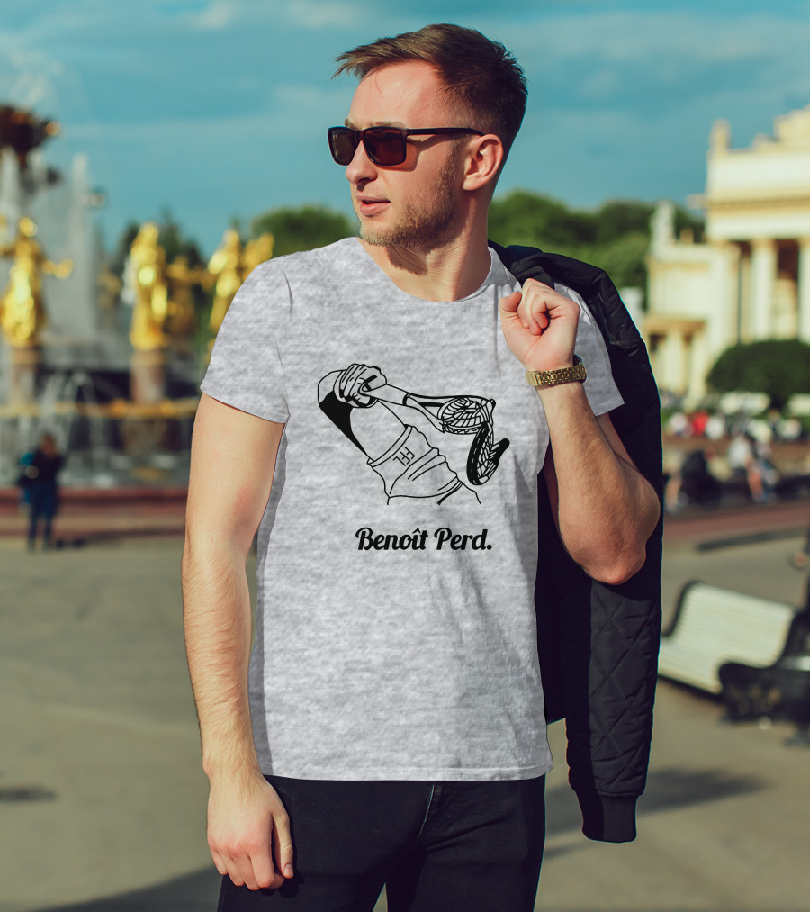 Benoît Perd Ffl Lose Merchandise Tennis Racket Image T-Shirt