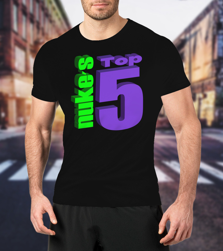 Nukestop5 Nuke's Top 5 Logo Merch T-Shirt