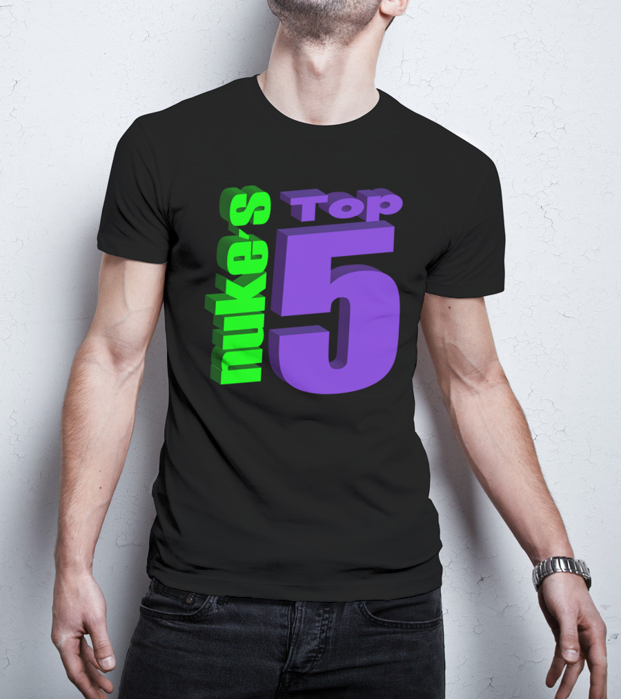 Nukestop5 Nuke's Top 5 Logo Merch T-Shirt