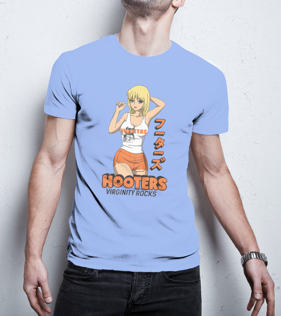 Hooters Anime Girl Virginity Rocks Danny Duncan T-Shirt
