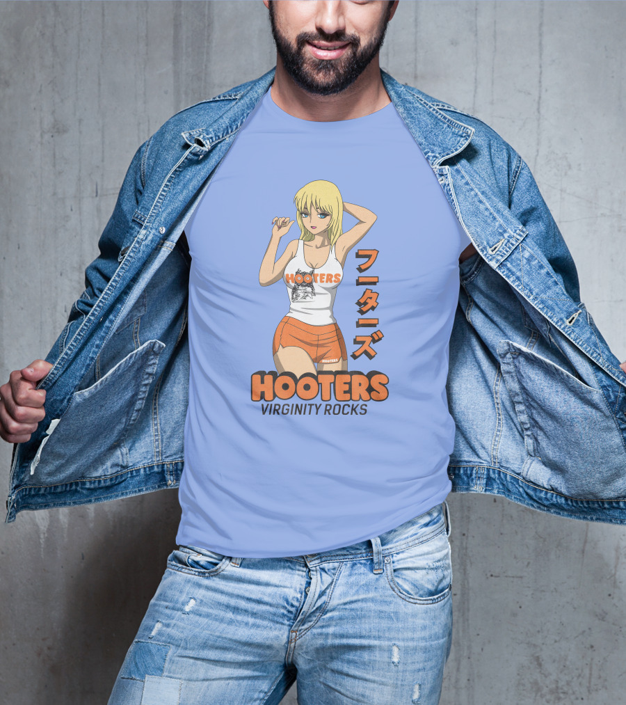Hooters Anime Girl Virginity Rocks Danny Duncan T-Shirt