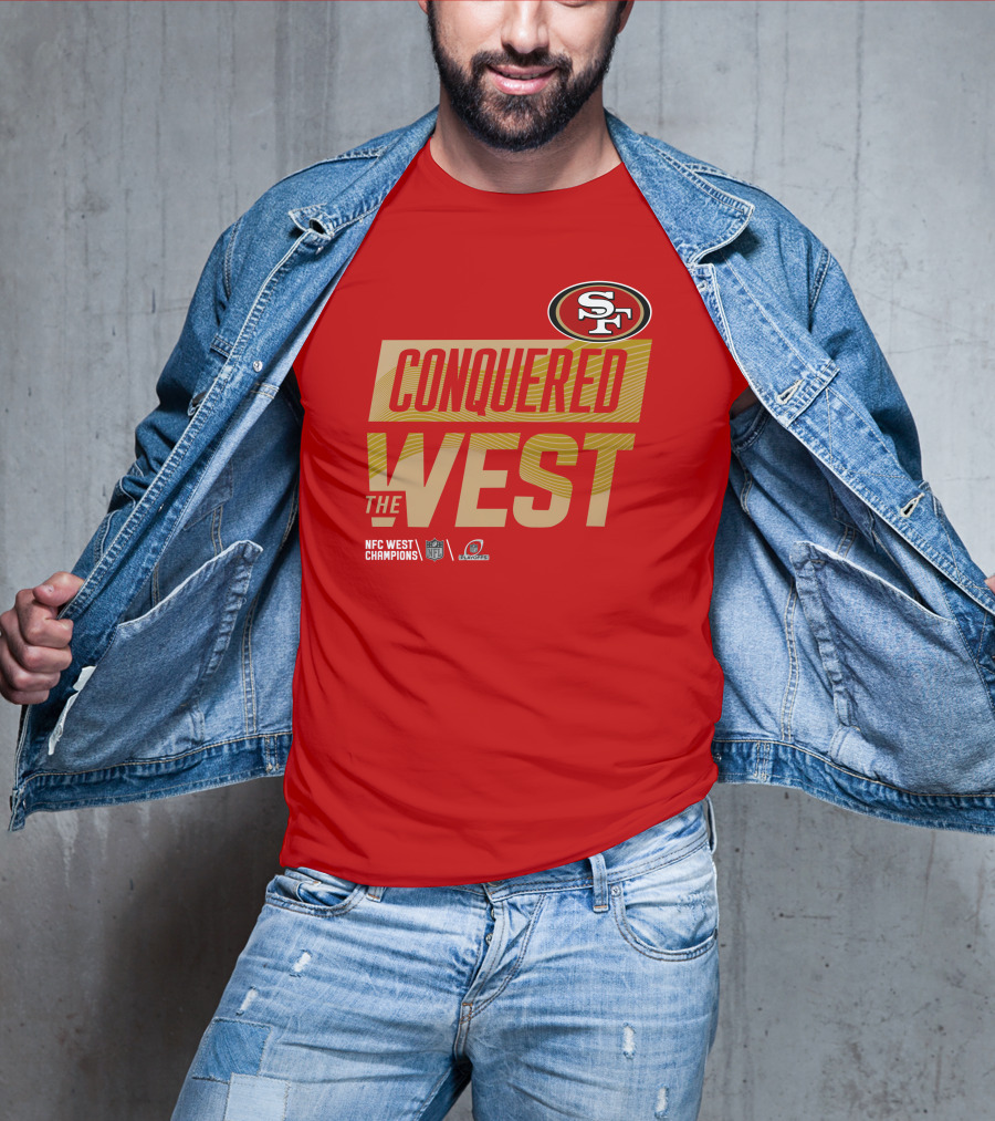 San Francisco 49Ers Conquered The West NFL Logo 49ers Shop T-Shirt