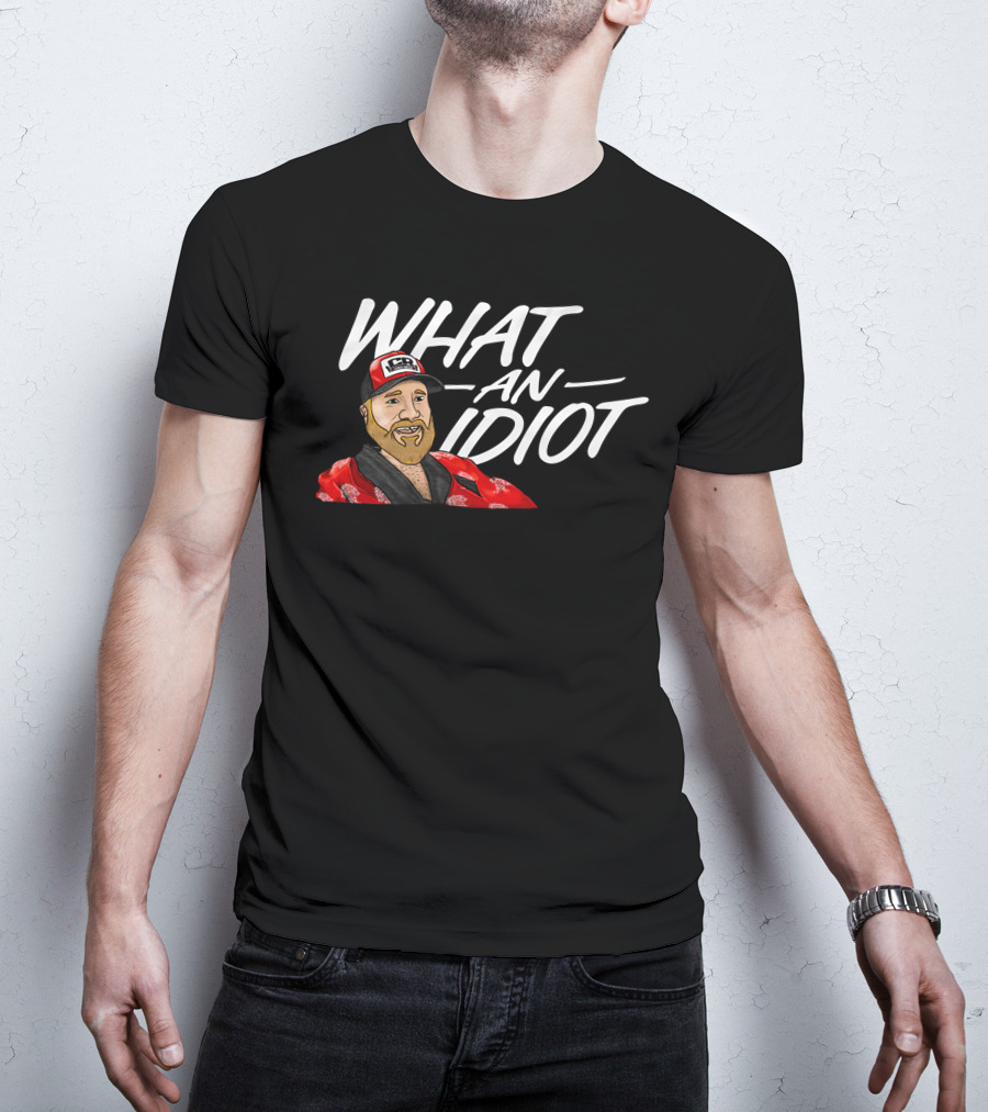 Brett Griffin What An Idiot Racer Hat Character T-Shirt