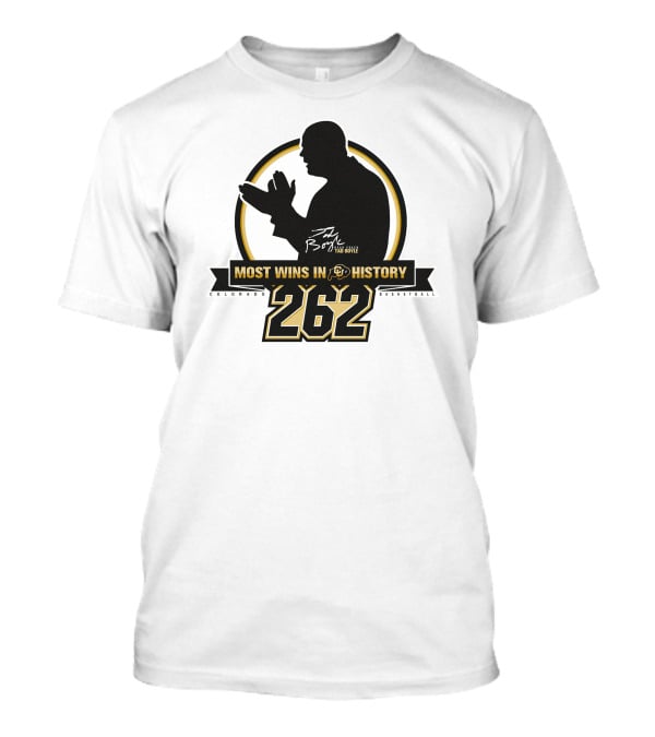 Tad Boyle Most Wins In Colorado Basketball History 262 T-Shirt