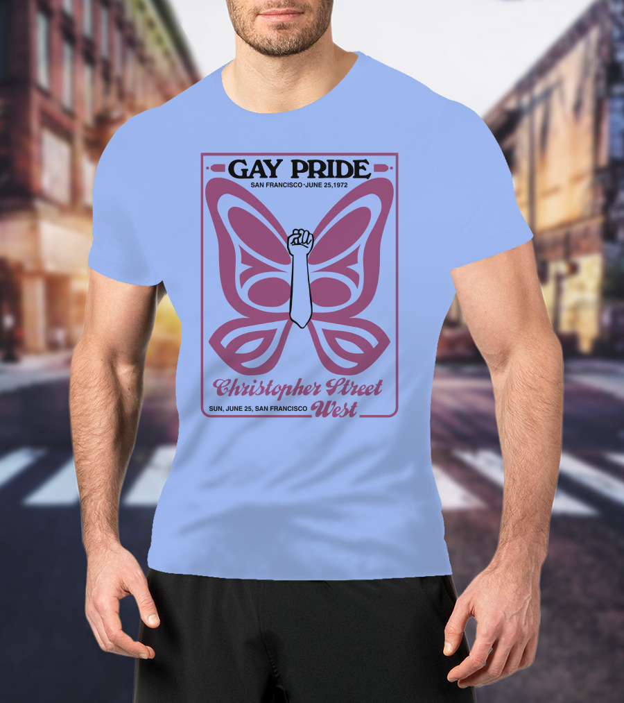 Gay Pride San Francisco June 25 1972 Christopher Street West T-Shirt