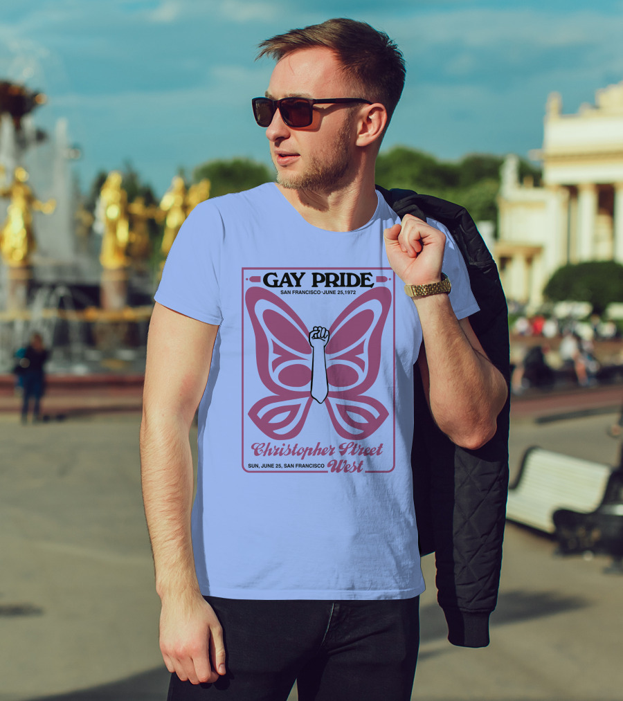 Gay Pride San Francisco June 25 1972 Christopher Street West T-Shirt