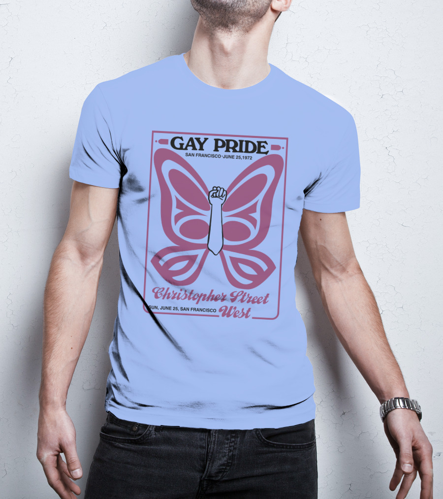 Gay Pride San Francisco June 25 1972 Christopher Street West T-Shirt