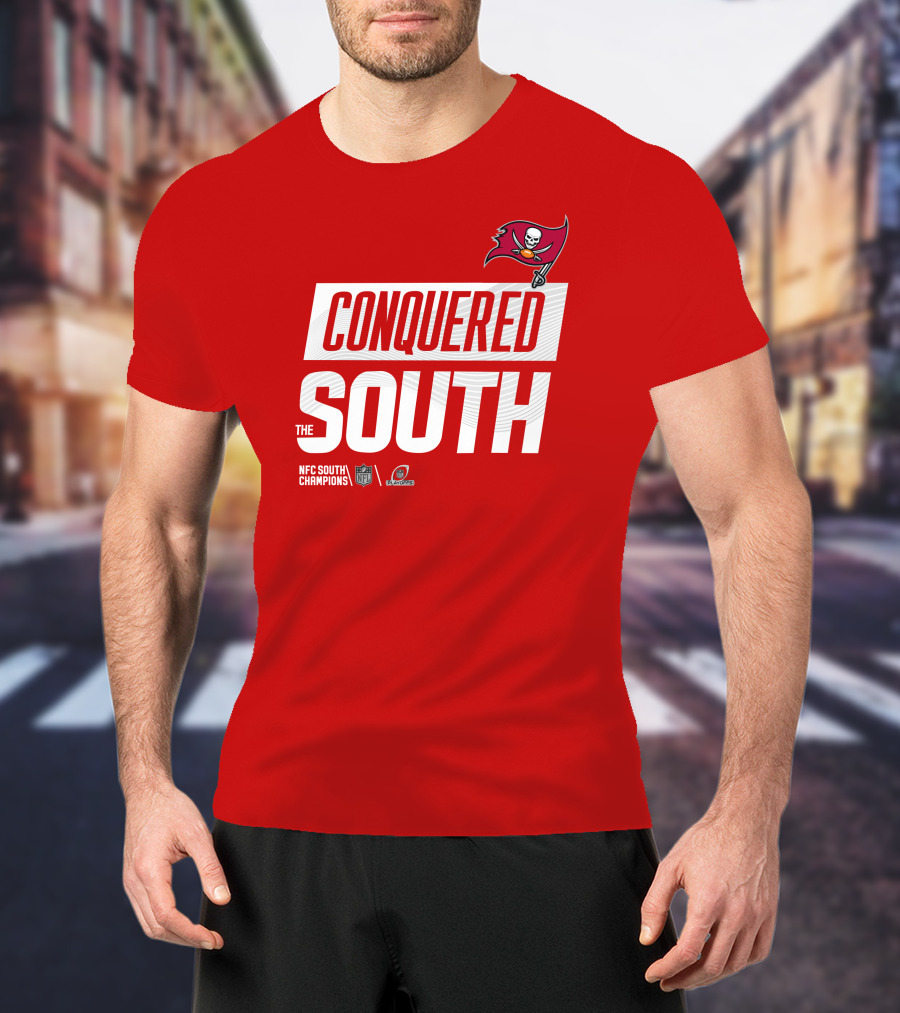 Tampa Bay Buccaneers Conquered South NFL Playoffs Shirt Red T-Shirt