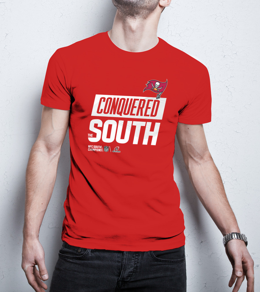 Tampa Bay Buccaneers Conquered South NFL Playoffs Shirt Red T-Shirt