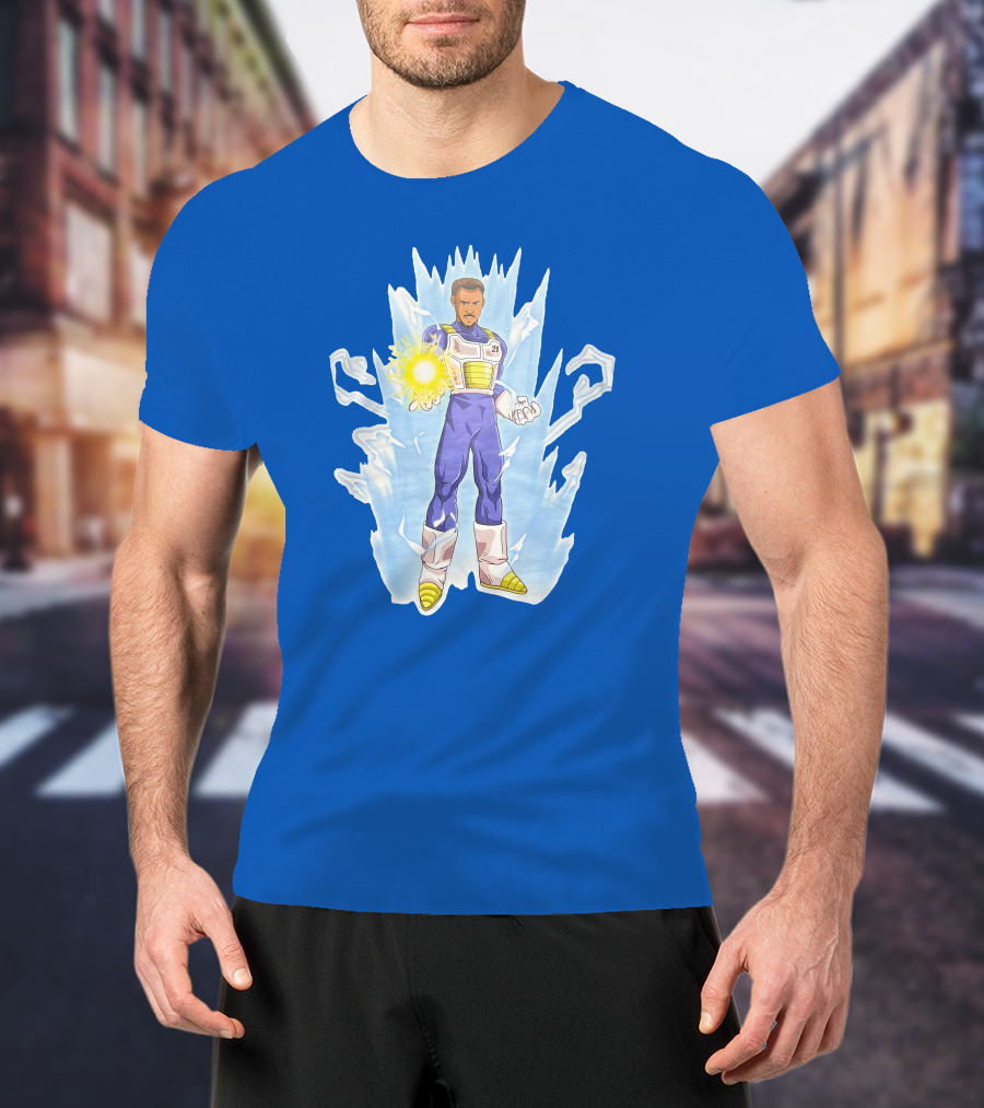 Josh Robbins Daniel Gafford Vegeta Super Saiyan Dragon Ball Z Power-Up T-Shirt