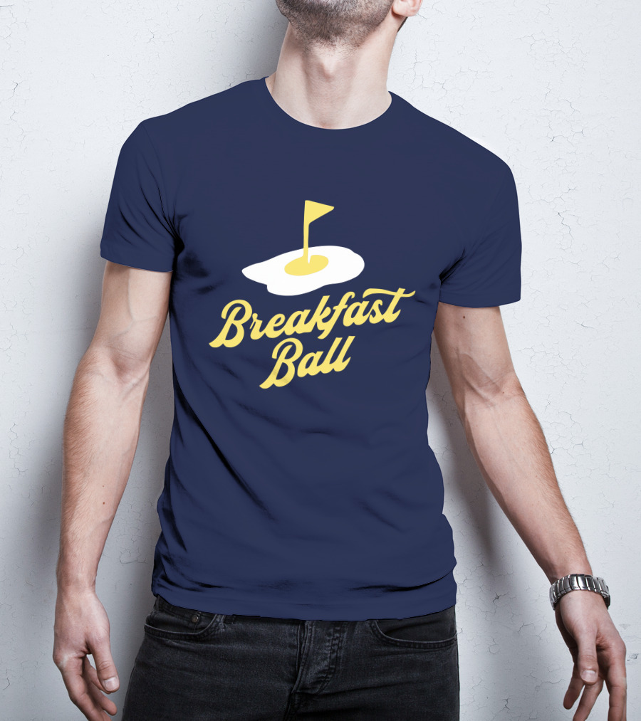 You Betcha Breakfast Ball Egg Golf Flag Crewneck T-Shirt