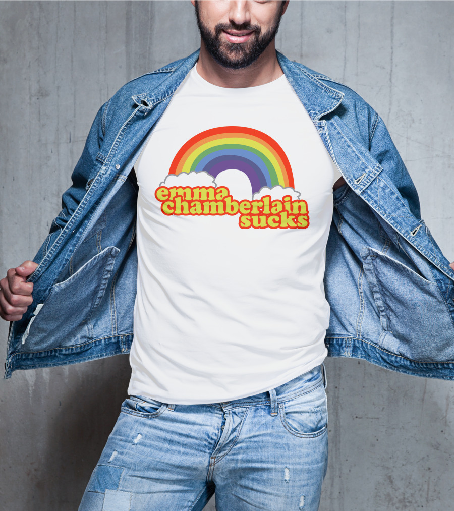 Emma Chamberlain Sucks Rainbow Clouds T-Shirt