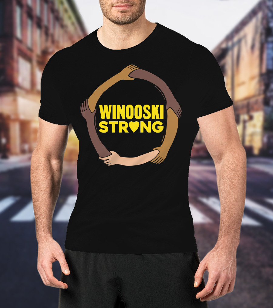 Winooski Strong Unity Hands Circle With Heart T-Shirt