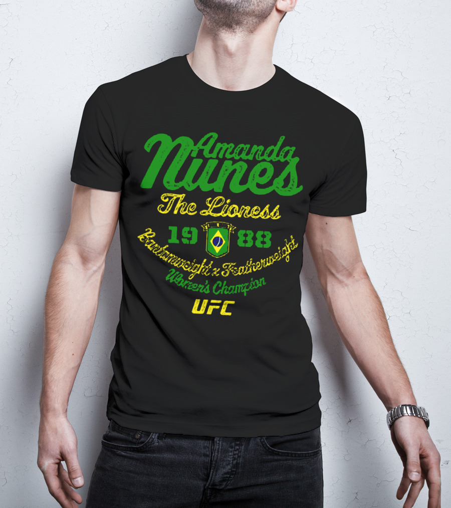 Amanda Nunes The Lioness UFC Bantamweight Featherweight Women's Champion 1988 T-Shirt