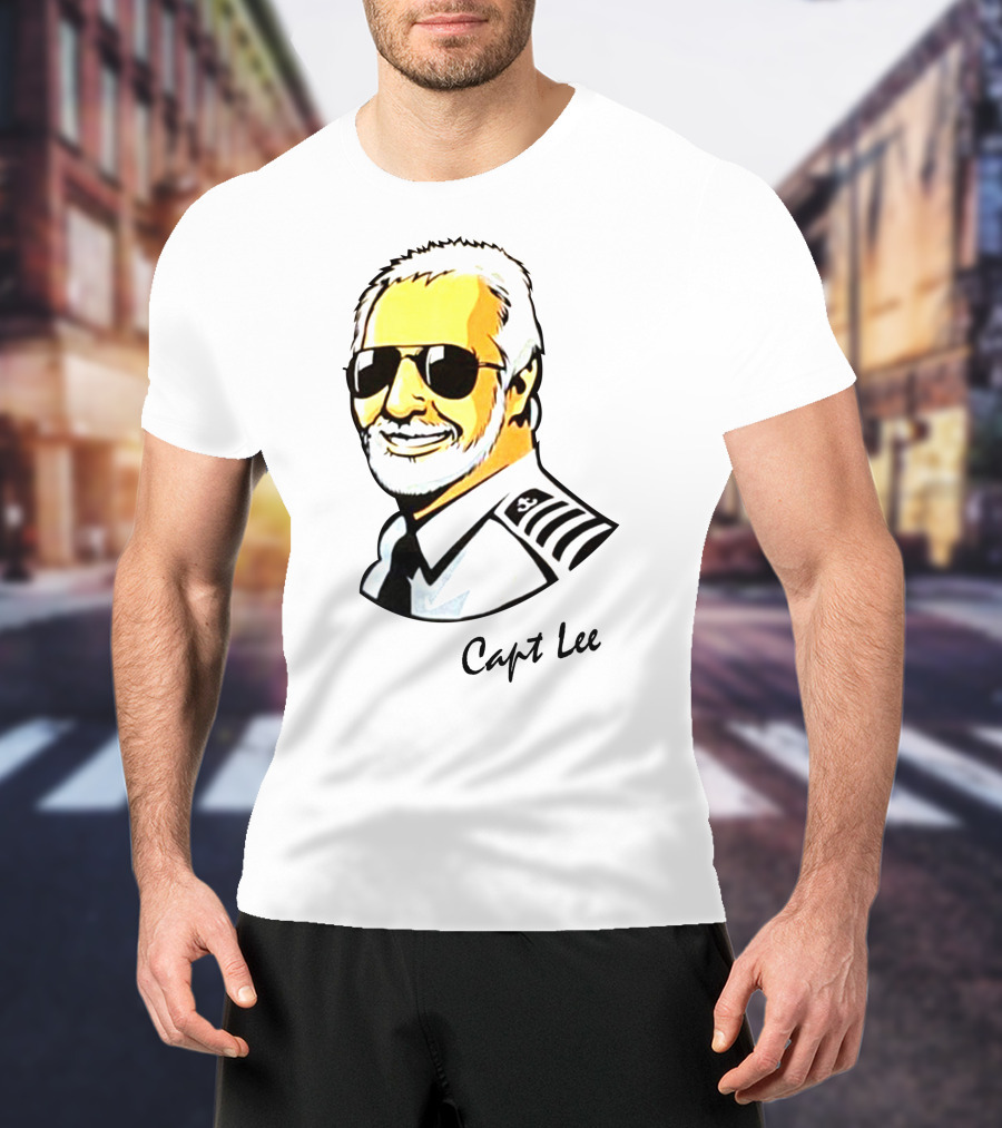 Capt Lee Sunglasses Captain Uniform T-Shirt