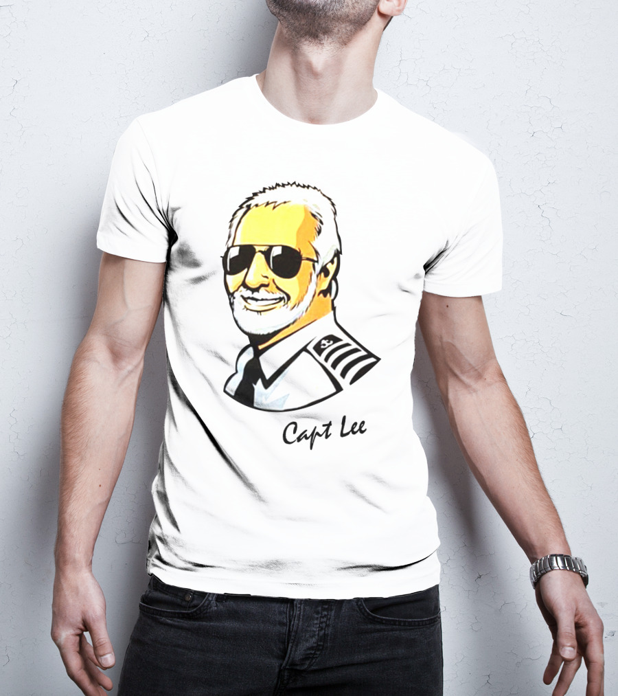 Capt Lee Sunglasses Captain Uniform T-Shirt