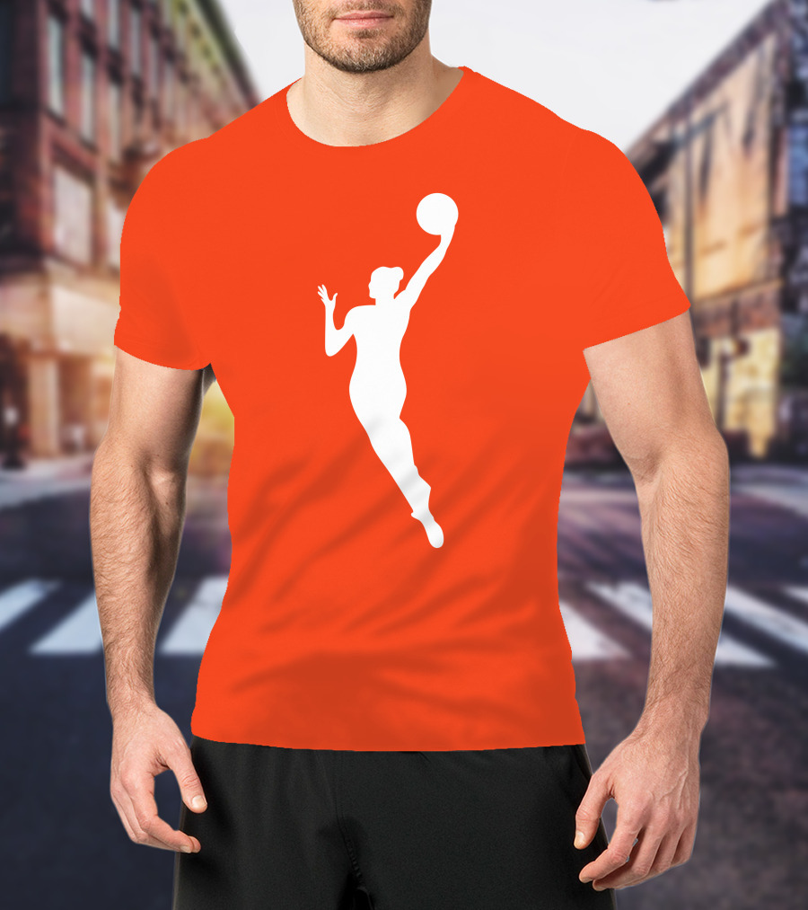 WNBA Jump Shot Icon On T-Shirt