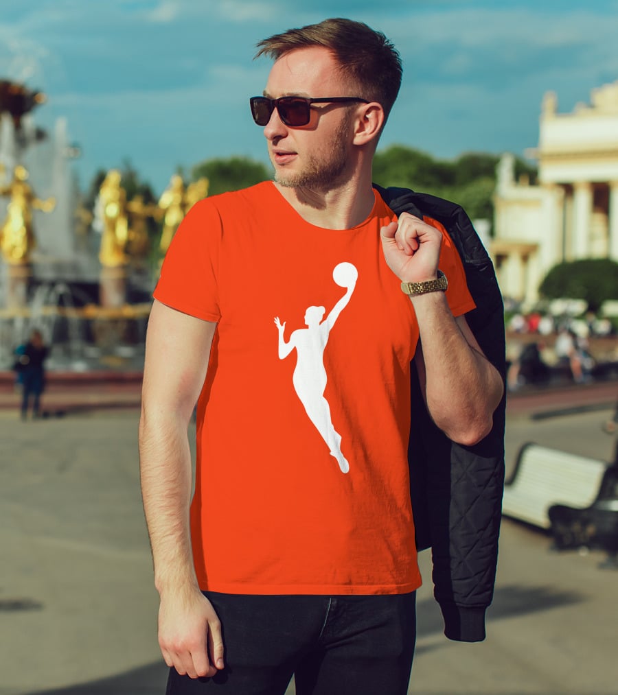 WNBA Jump Shot Icon On T-Shirt