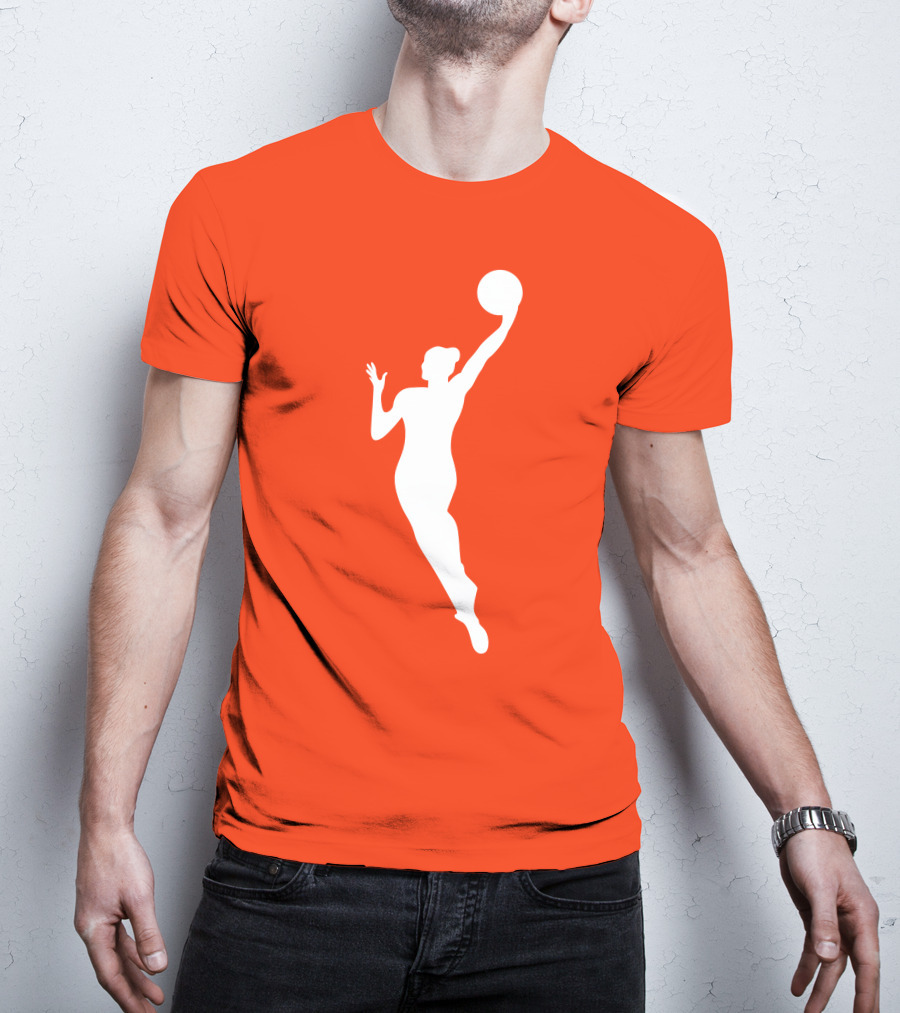 WNBA Jump Shot Icon On T-Shirt
