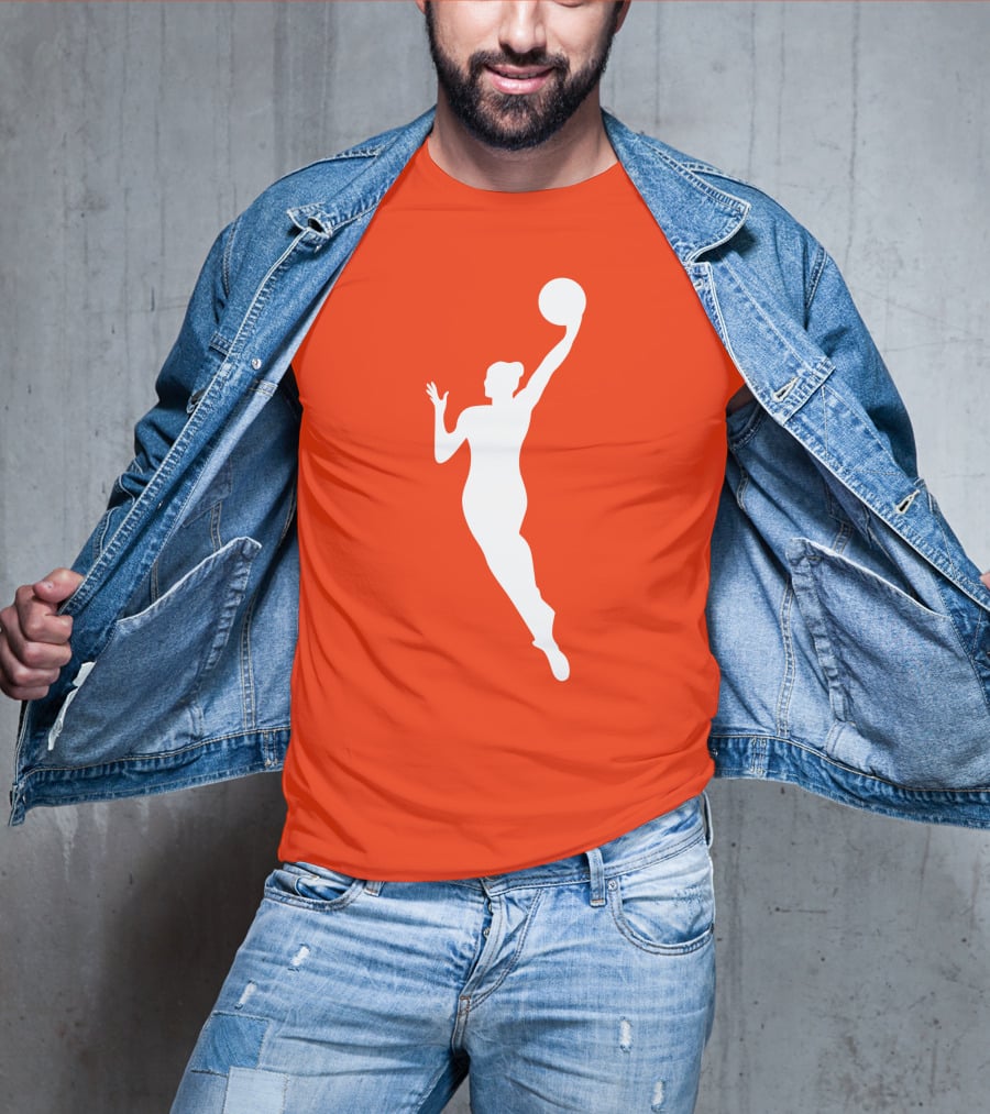 WNBA Jump Shot Icon On T-Shirt