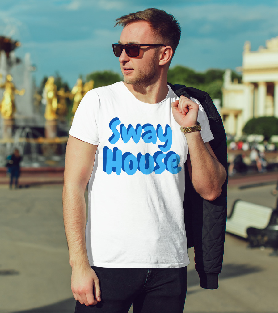 Sway House Bold Blue Text Merchandise T-Shirt