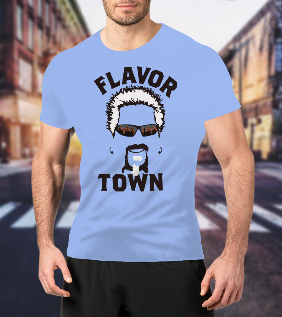Flavor Town Sunglasses Beard T-Shirt