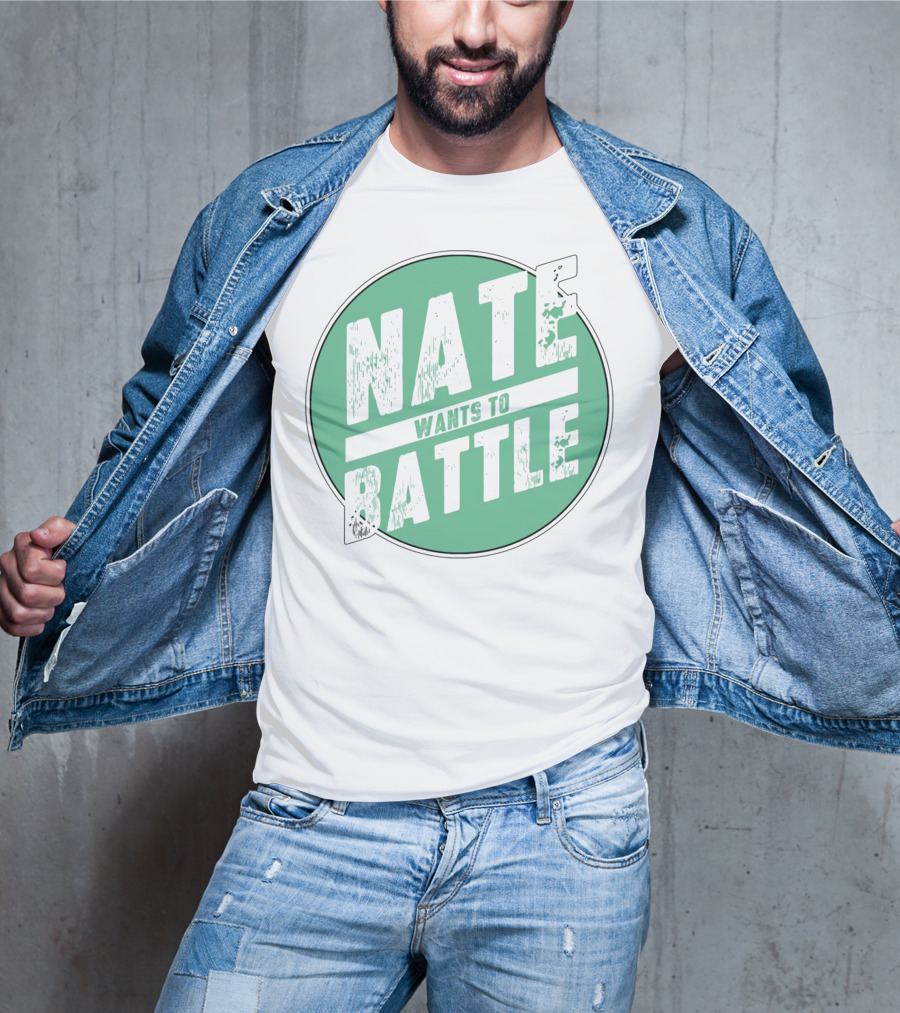 NateWantsToBattle Green Circle T-Shirt