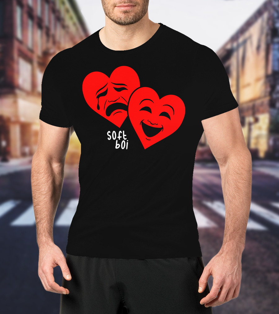 Soft Boi CrankGameplays Merch Heart Faces T-Shirt